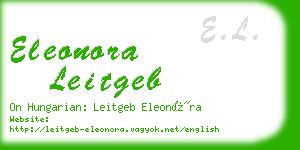 eleonora leitgeb business card